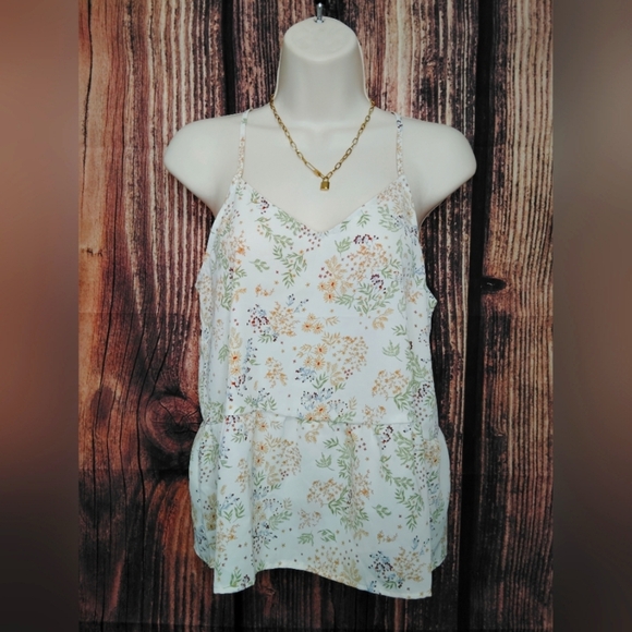 Olive And Oak Womens Floral Print Sleeveless Top Size S NWOT - Picture 1 of 6